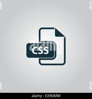 CSS-Datei Symbol Vektor. Stock Vektor