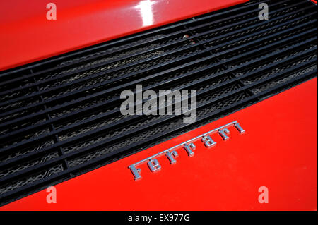 Ferrari Testarossa Motor Aufnahme Stockfoto