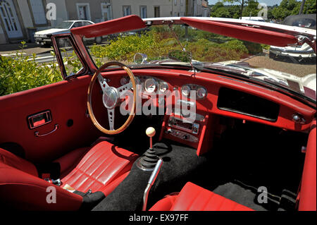 SunlightMGB Roadster Interieur Stockfoto