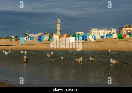 Warnemünde Strand. Mecklenburg-Vorpommern. Deutschland Stockfoto