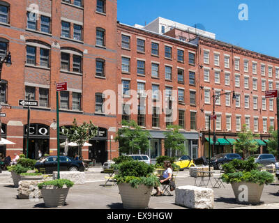 South Street Seaport Historic District, New York Stockfoto