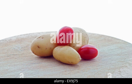 Kartoffeln und Tomaten Stockfoto