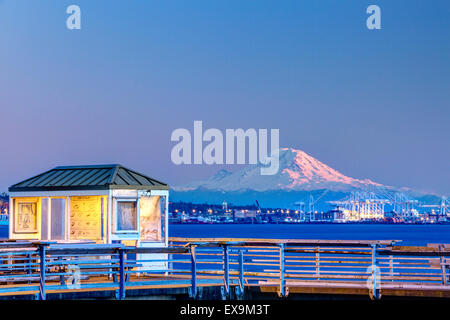 Angeln Shack Mt Rainier Seattle Stockfoto