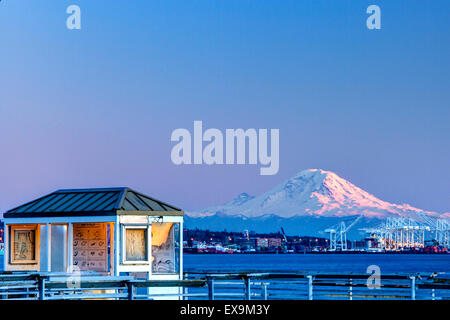 Angeln Shack Mt Rainier Seattle Stockfoto