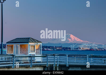 Angeln Shack Mt Rainier Seattle Stockfoto