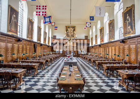 Große Halle Royal Hospital Chelsea Home von Chelsea-Rentner-London-UK Stockfoto