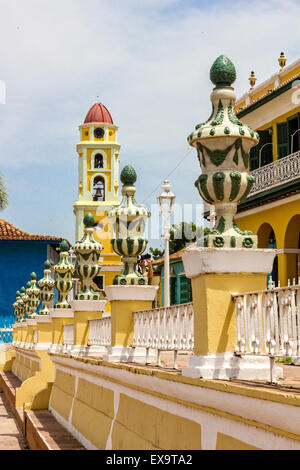 TRINIDAD, Kuba - 22. Juli 2014: Eine Stadt mit kolonialer Architektur. Weltweiten Kulturerbe der Menschheit seit 1988. Dritten Dorf Funda Stockfoto