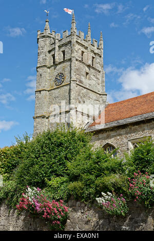 St. Mary's Church, Carisbrooke, nr Newport, Isle of Wight, England, UK, GB. Stockfoto