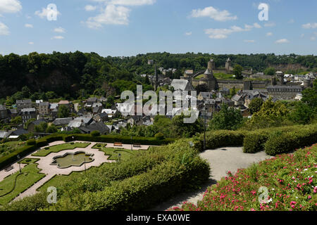 Château de Fougères, Fougères, Ille-et-Vilaine, Bretagne, Frankreich Stockfoto