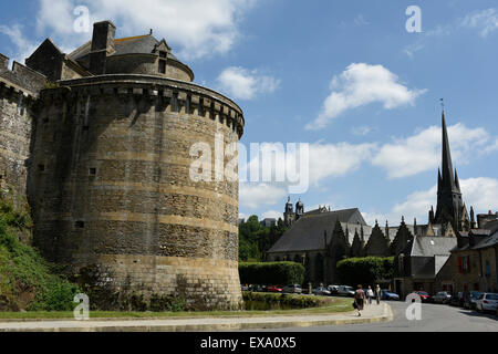 Château de Fougères, Fougères, Ille-et-Vilaine, Bretagne, Frankreich Stockfoto