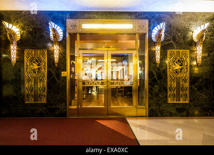 Lobby, The One North LaSalle Gebäude oder ein LaSalle Street Building, Chicago, Illinois, USA Stockfoto