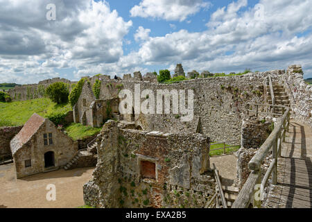 Hohe, Carisbrooke Castle, Carisbrooke, nr Newport, Isle of Wight, England, UK, GB. Stockfoto