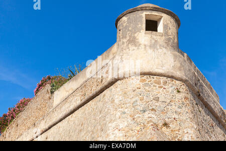 Ajaccio, La Citadelle. Alte steinerne Festung Fragment. Korsika, Frankreich Stockfoto