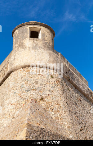 Ajaccio, La Citadelle. Alte steinerne Festung Fragment. Korsika, Frankreich. Beliebtes Wahrzeichen Stockfoto