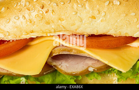 Sandwich-Hintergrund Stockfoto