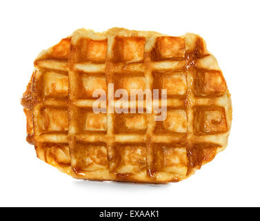 Lütticher Waffeln, Gebäck, isoliert auf weiss Stockfoto