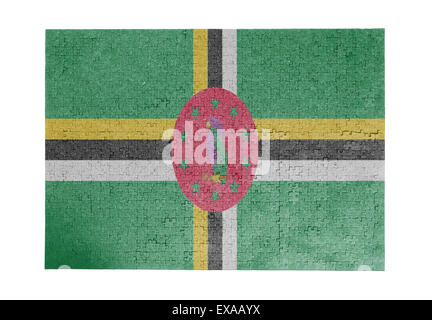 Große Puzzle von 1000 Stück - Flag - Dominica Stockfoto
