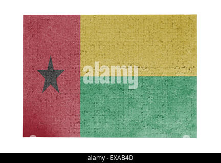 Große Puzzle von 1000 Stück - Flag - Guinea-Bissau Stockfoto