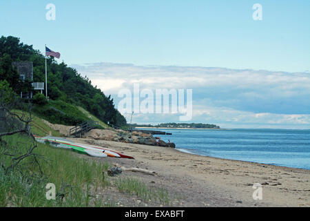 Gardiners Bucht Shoreline Hamptons Strand Atlantik Long Island NewYork Stockfoto