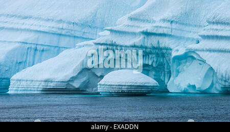 Eisberg Detail, Kejser Franz Joseph Fjord, Nordost-Grönland-Nationalpark, Grönland Stockfoto