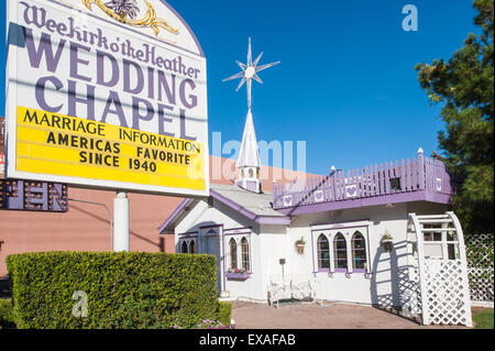 Die Hochzeitskapelle, Las Vegas, Nevada, Vereinigte Staaten von Amerika, Nordamerika Stockfoto