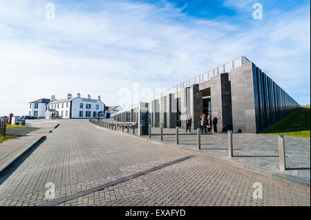 Casueway Museum, Riesen Causeway, UNESCO World Heritage Site, Co. Antrim, Ulster, Nordirland, Vereinigtes Königreich, Europa Stockfoto