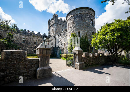 Glenveagh Castle in den Glenveagh National Park, County Donegal, Ulster, Republik Irland, Europa Stockfoto