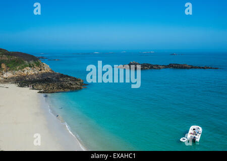 Belvoir Bay, Herm, Kanalinseln, Großbritannien, Europa Stockfoto