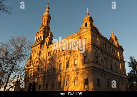 Plaza de Espana, gebaut für die Ibero-Amerikanische Ausstellung von 1929, Sevilla, Andalusien, Spanien, Europa Stockfoto