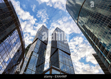 Wolkenkratzer der modernen Stadt Moskau International Business und Finanzen Entwicklung, Moskau, Russland, Europa Stockfoto