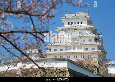 Burg Himeji, UNESCO-Weltkulturerbe, Himeji, Kansai, Honshu, Japan, Asien Stockfoto