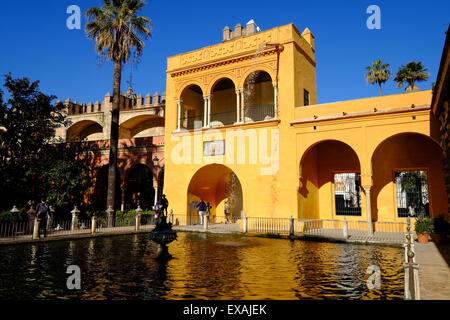 Fuente de Mercurio, Real Alcazar, UNESCO World Heritage Site, Sevilla, Andalusien, Spanien, Europe Stockfoto