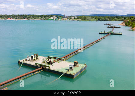 Lake Epplesee Kiesgrube in der Nähe von Neuforchheim Baden-Württemberg Deutschland Stockfoto