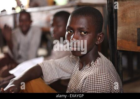 Kinder, die Examen in islamische Schule in Nigeria Stockfoto