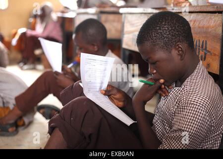 Islamische Grundschule in Nigeria Stockfoto