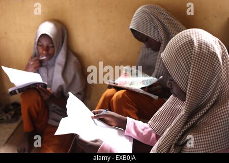 Islamische Grundschule in Nigeria Stockfoto