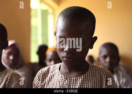 Islamische Grundschule in Nigeria Stockfoto