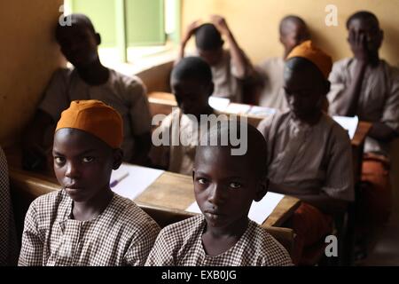 Islamische Grundschule in Nigeria Stockfoto