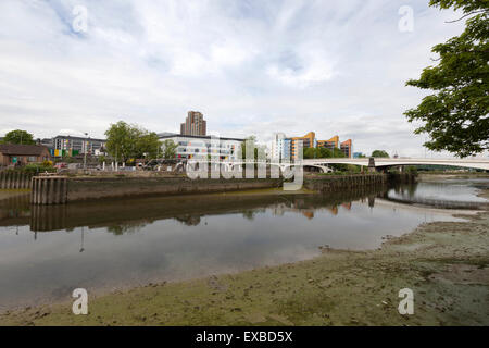 Beugen Sie Schlösser, East London, England, UK. Stockfoto