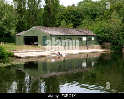 Bradford auf Avon Rowing Club am Fluss Avon, Wiltshire, UK Stockfoto