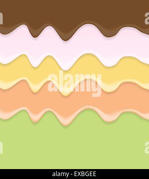 Sahnetorte Vereisung Hintergrund-Vektor-Illustration Stock Vektor