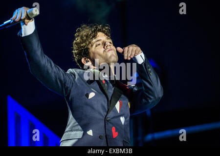 Barcelona, Katalonien, Spanien. 10. Juli 2015. Sänger MIKA führt auf dem "Pedralbes Music Festival" in Barcelona. Bildnachweis: Matthias Oesterle/ZUMA Wire/ZUMAPRESS.com/Alamy Live-Nachrichten Stockfoto