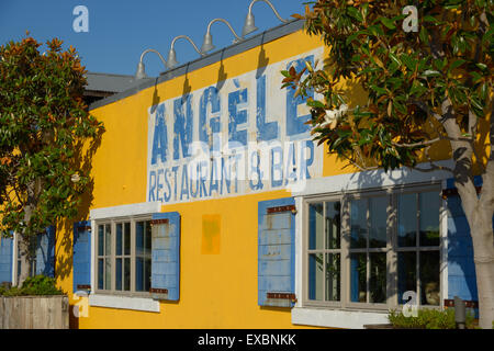 Das Angèle Restaurant und Bar am einzigartigen Flussufer, Napa CA Stockfoto