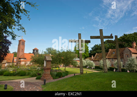 Schrein-Gärten Stockfoto