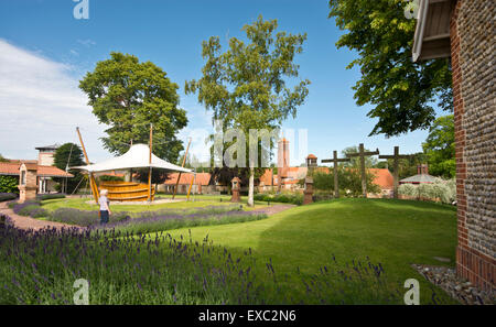 Schrein-Gärten Stockfoto