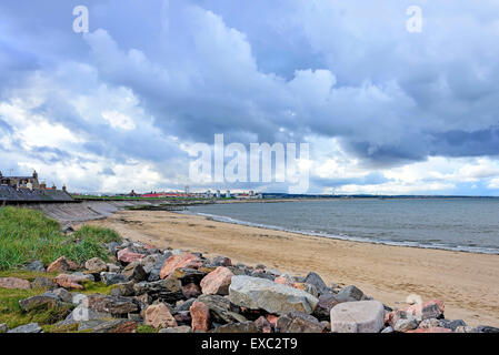 Blick auf Strand von Aberdeen. Aberdeen ist die drittgrößte Stadt Schottlands und 37. bevölkerungsreichste Gebiet des Vereinigten Königreichs. Stockfoto