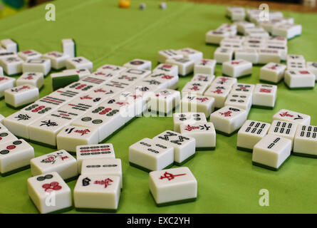 Mahjong-Spiel Stockfoto