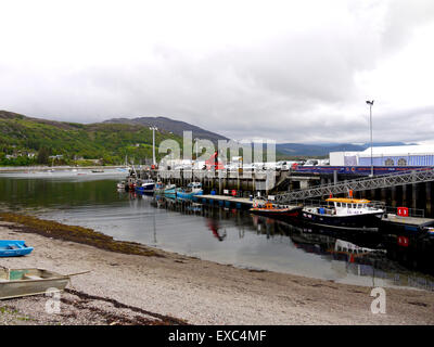 Hafen von Ullapool, Ullapool, Wester Ross, Schottland. Stockfoto