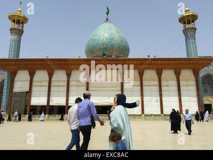 Der Shah-e-Cheragh-Mausoleum, Fars Provinz, Shiraz, Iran Stockfoto