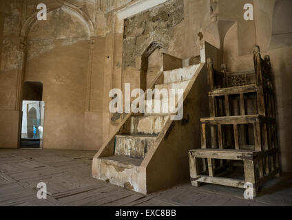 Traditionelle Gebet Stühle In der Jameh Moschee, Provinz Isfahan, Natanz, Iran Stockfoto